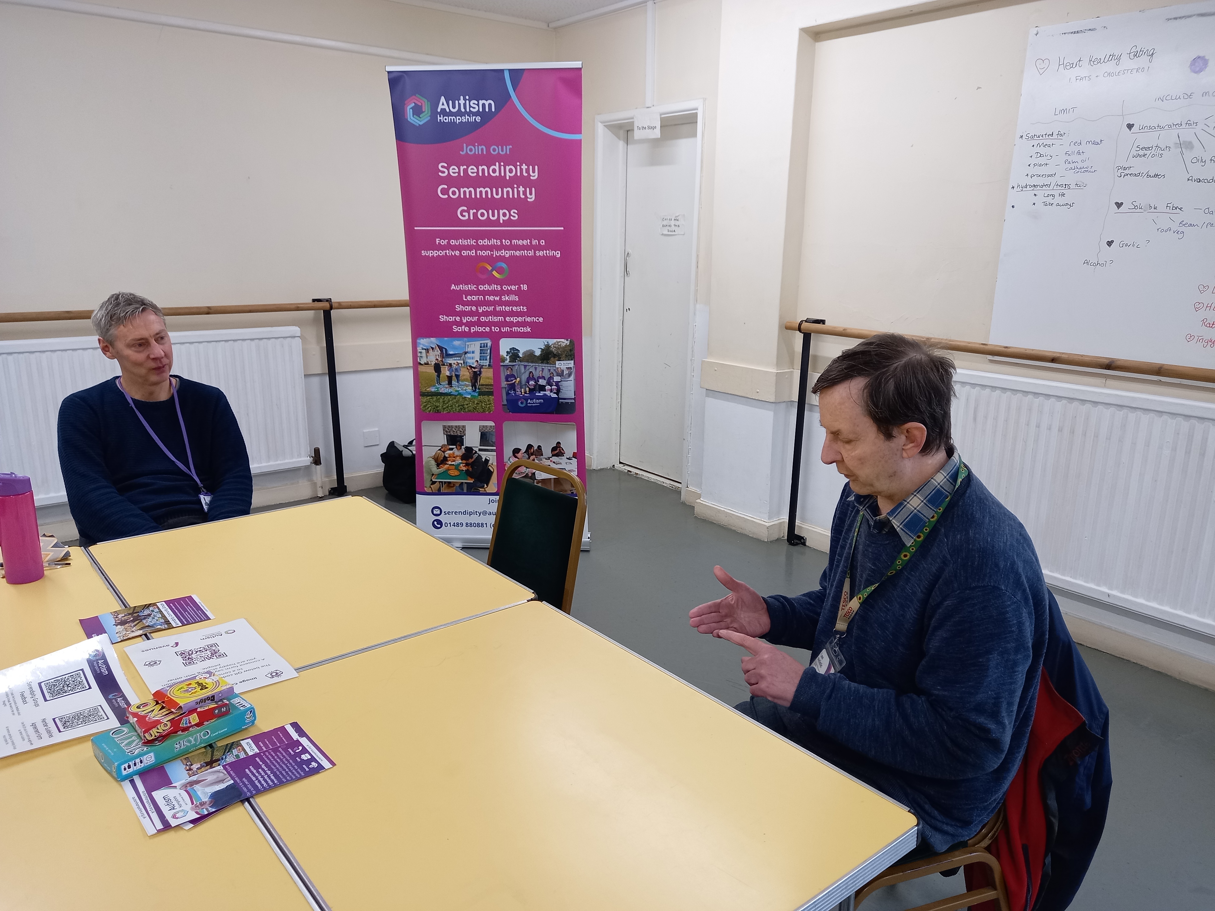 Rich Walker and Gary Robertson who shared his own experiences and songwriting as part of Autism Acceptance Week.