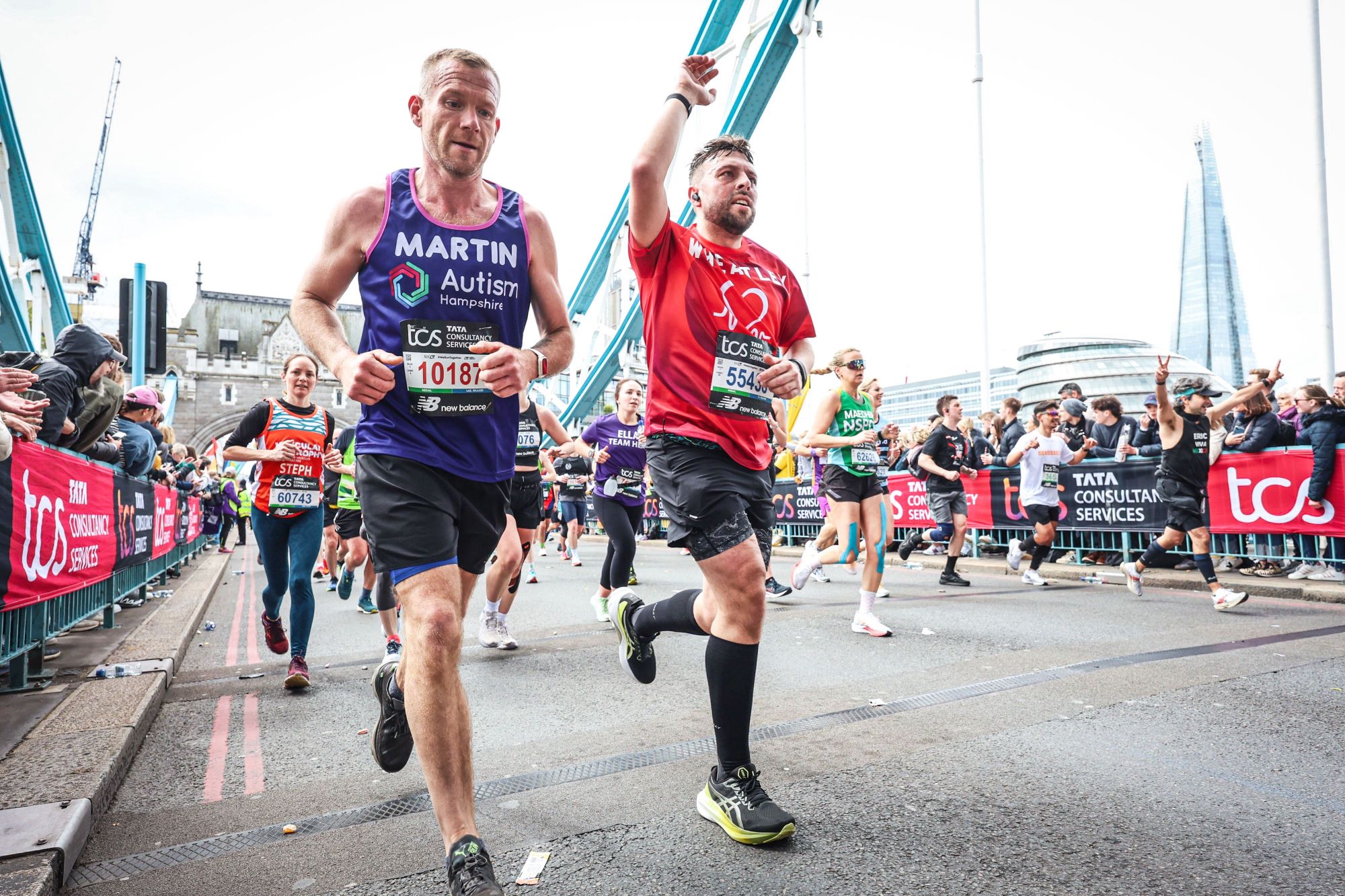 Martin Wooldridge runs in the London Marathon